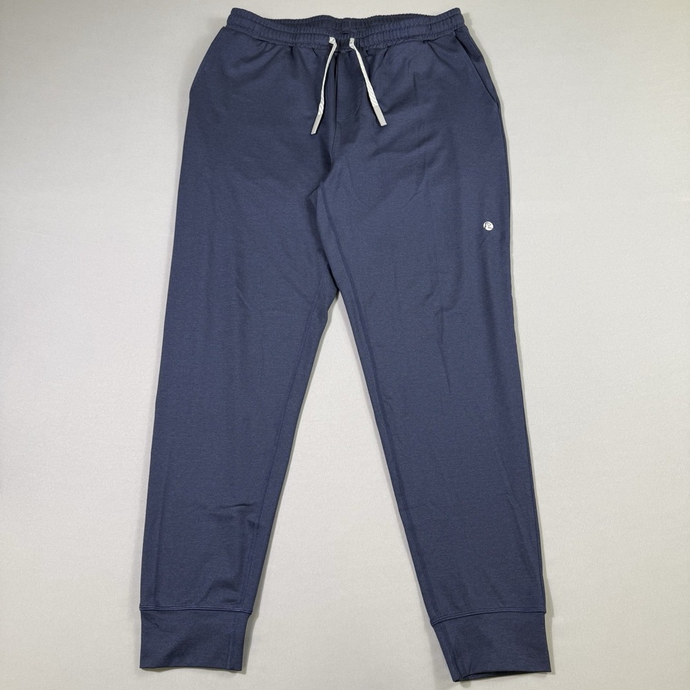 Rhoback Sprint Performance Jogger Mens Large Navy Blue Athletic Comfy Soft EUC